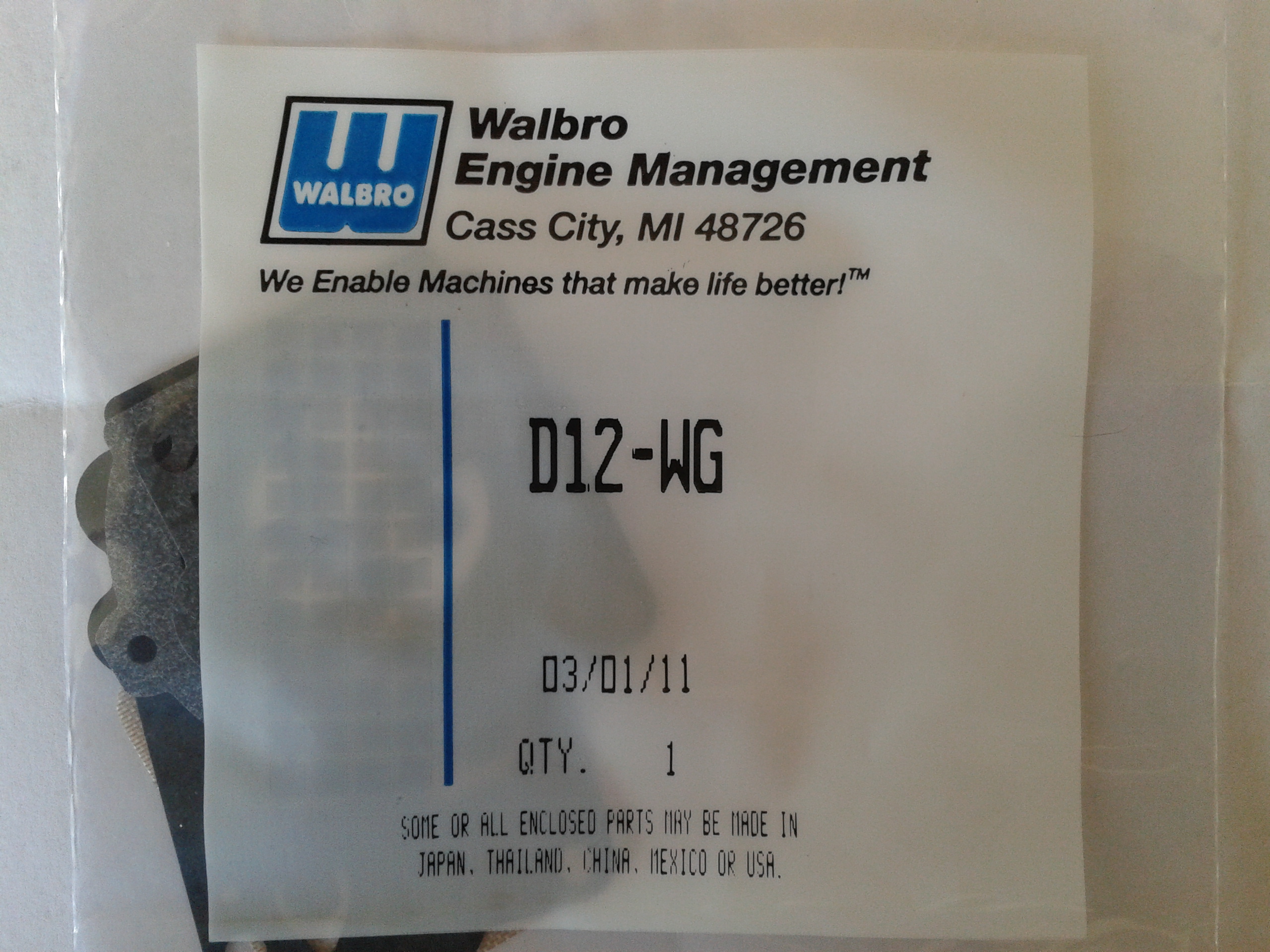 Walbro D12-WG - Click Image to Close